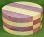 Bowl #470 - Purpleheart & Yellowheart Checkerboard Segmented Bowl Blank ~ 8 x 3 1/2 ~ $47.99